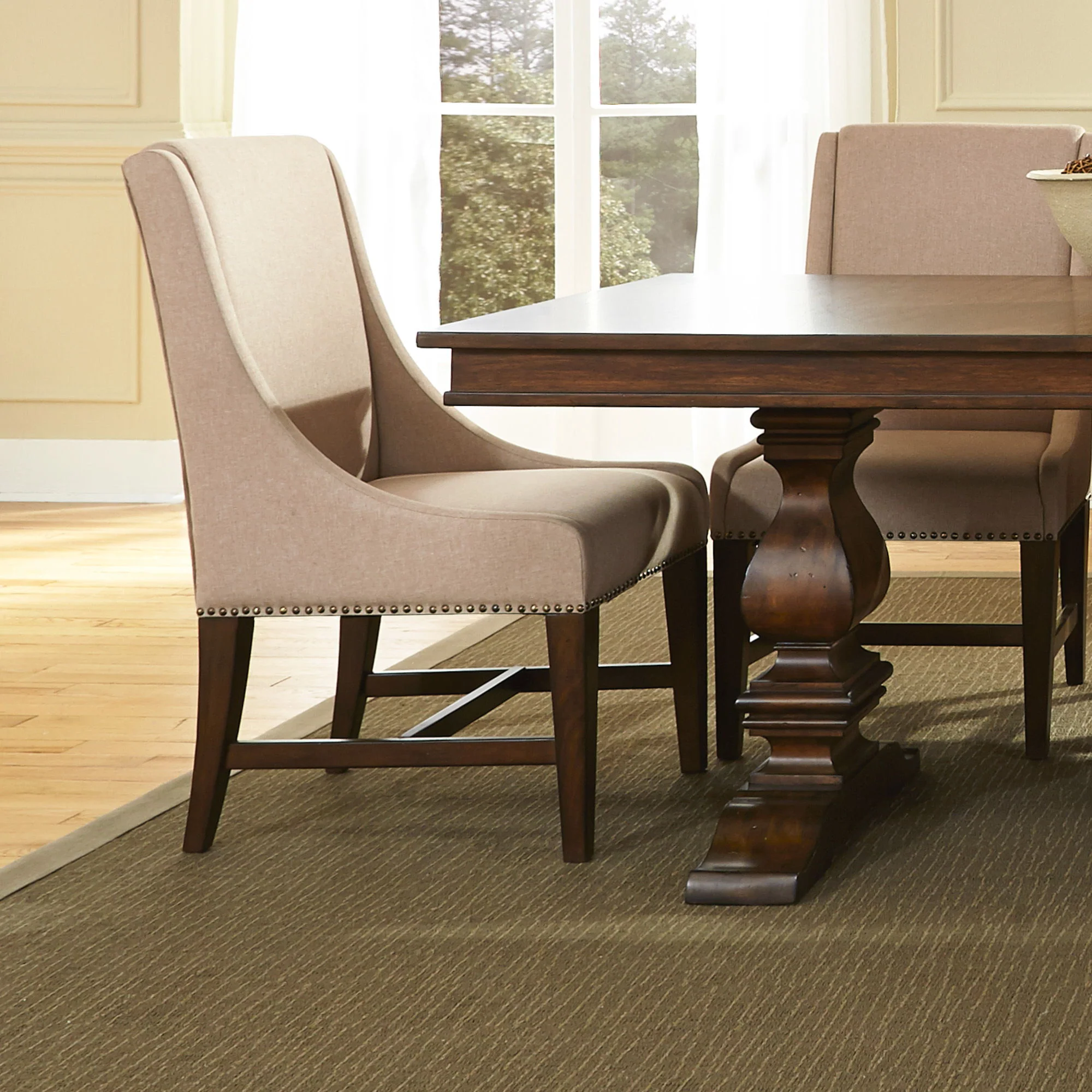 Armand - Upholstered Side Chair - Antique Brownstone - Image 3