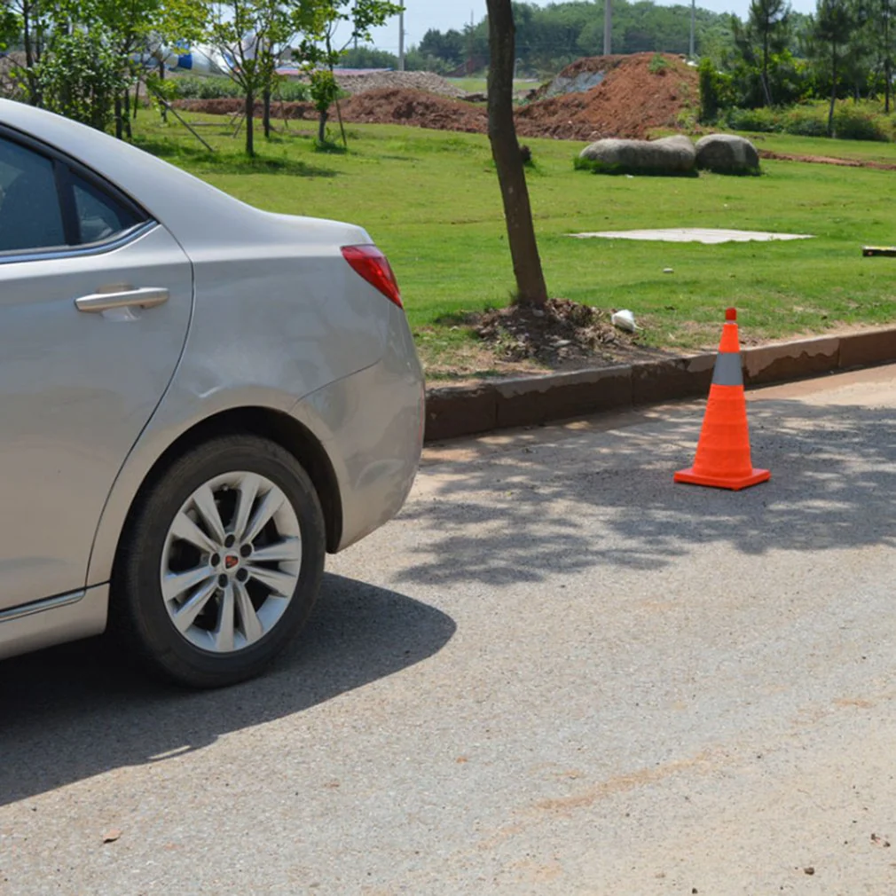 Foldable Reflective Traffic Cone Warning Light - Image 2