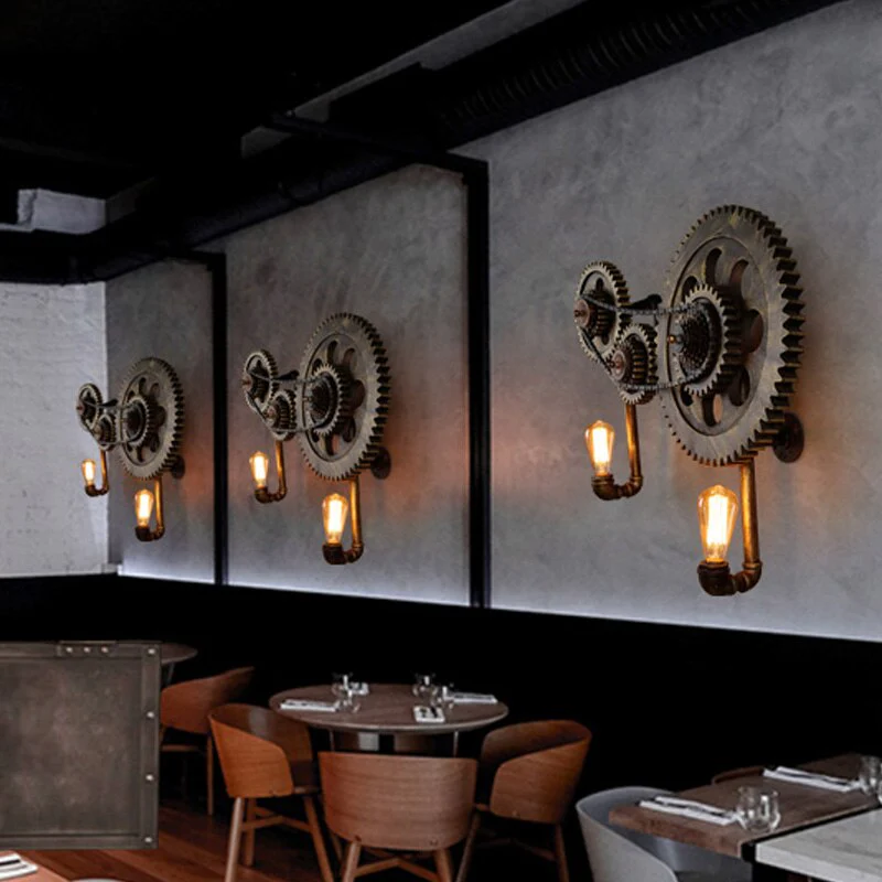 Loft Style Edison Wall Sconce Style Iron Water Lamp - Image 3