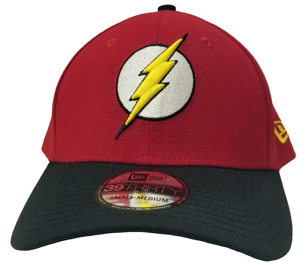 The Flash Red Gold Symbol 39Thirty New Era Fitted Hat - Large/Xlarge - Image 1