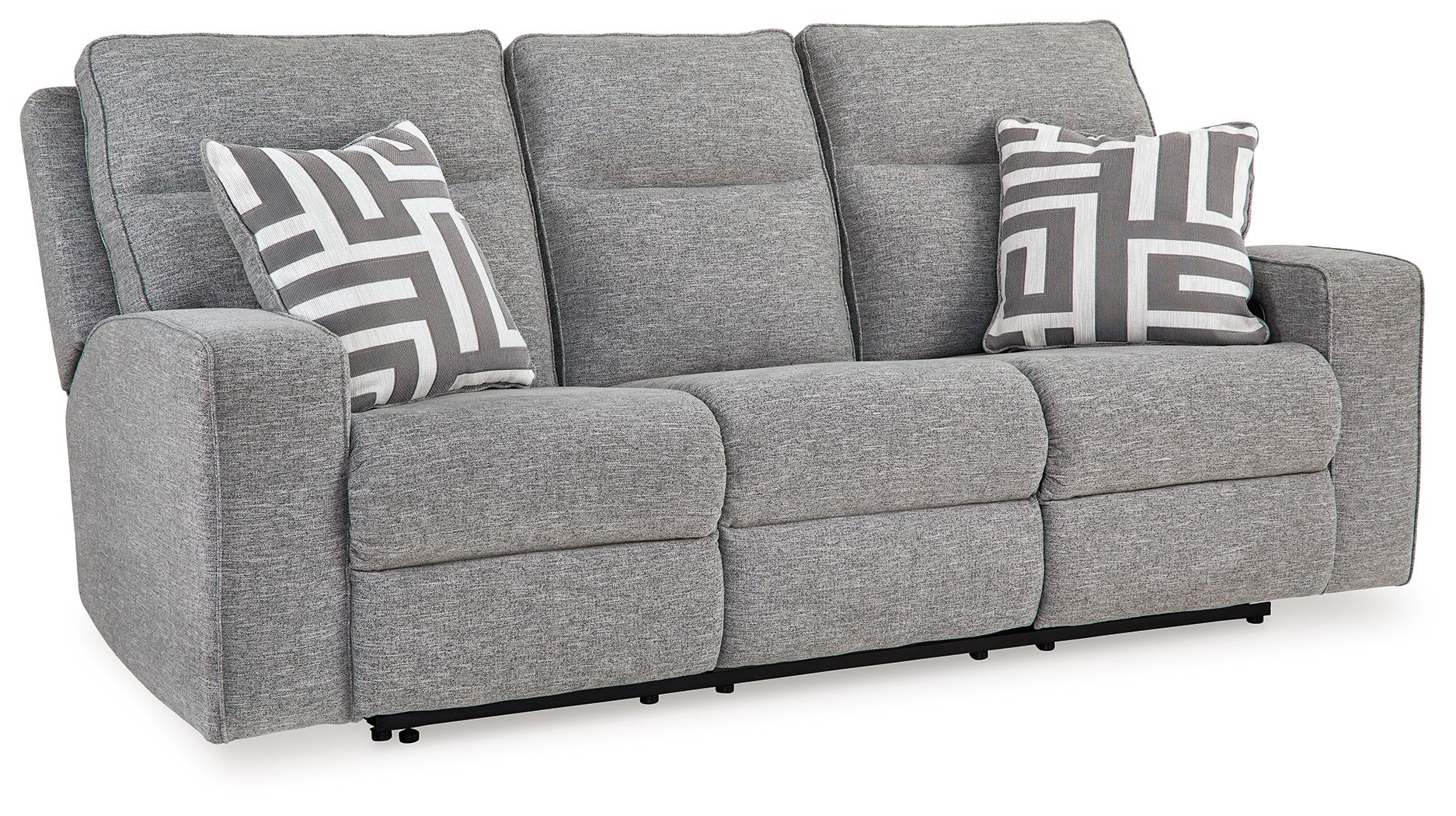 Biscoe - Power Reclining Sofa With Adj Headrest - Pewter - Image 2