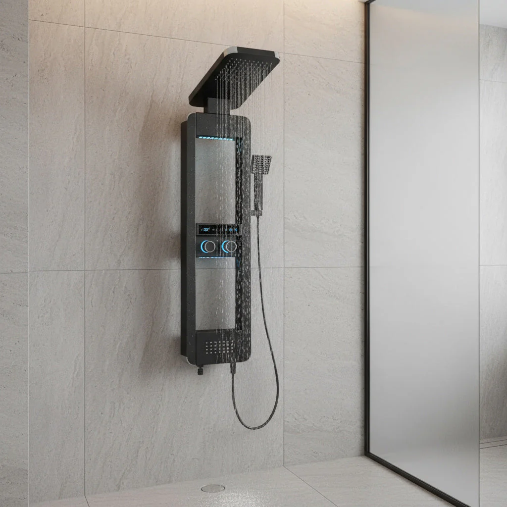 Rainfall Tower Panel Modern Shower Set - Image 2
