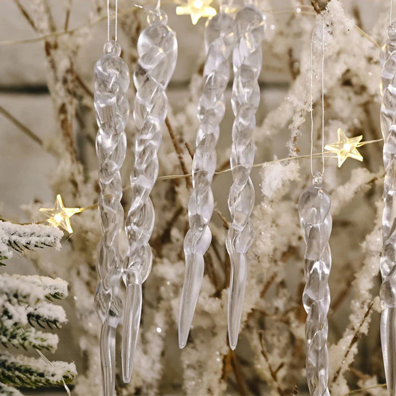 12Pcs Christmas Tree Decoration Artificial Icicles - Image 2