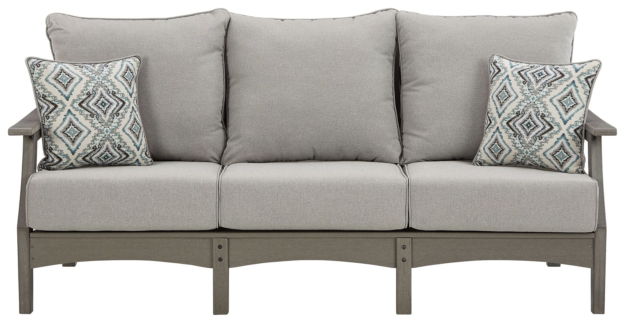 Visola - Sofa with Cushion - Gray - Image 2