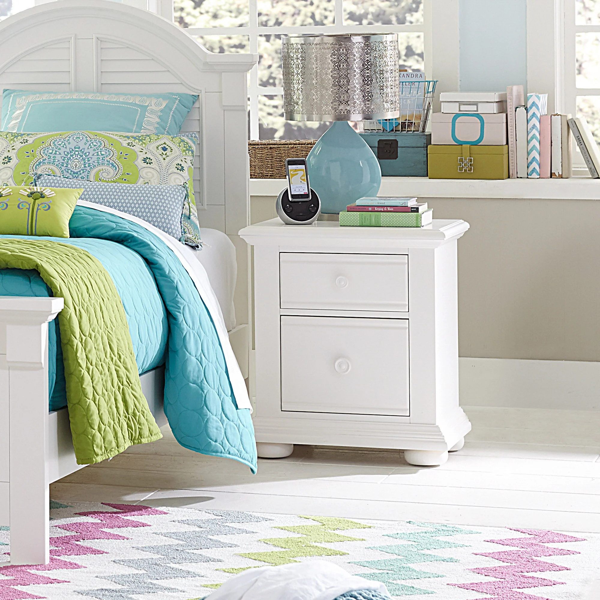 Summer House – 2 Drawer Nightstand – Oyster White