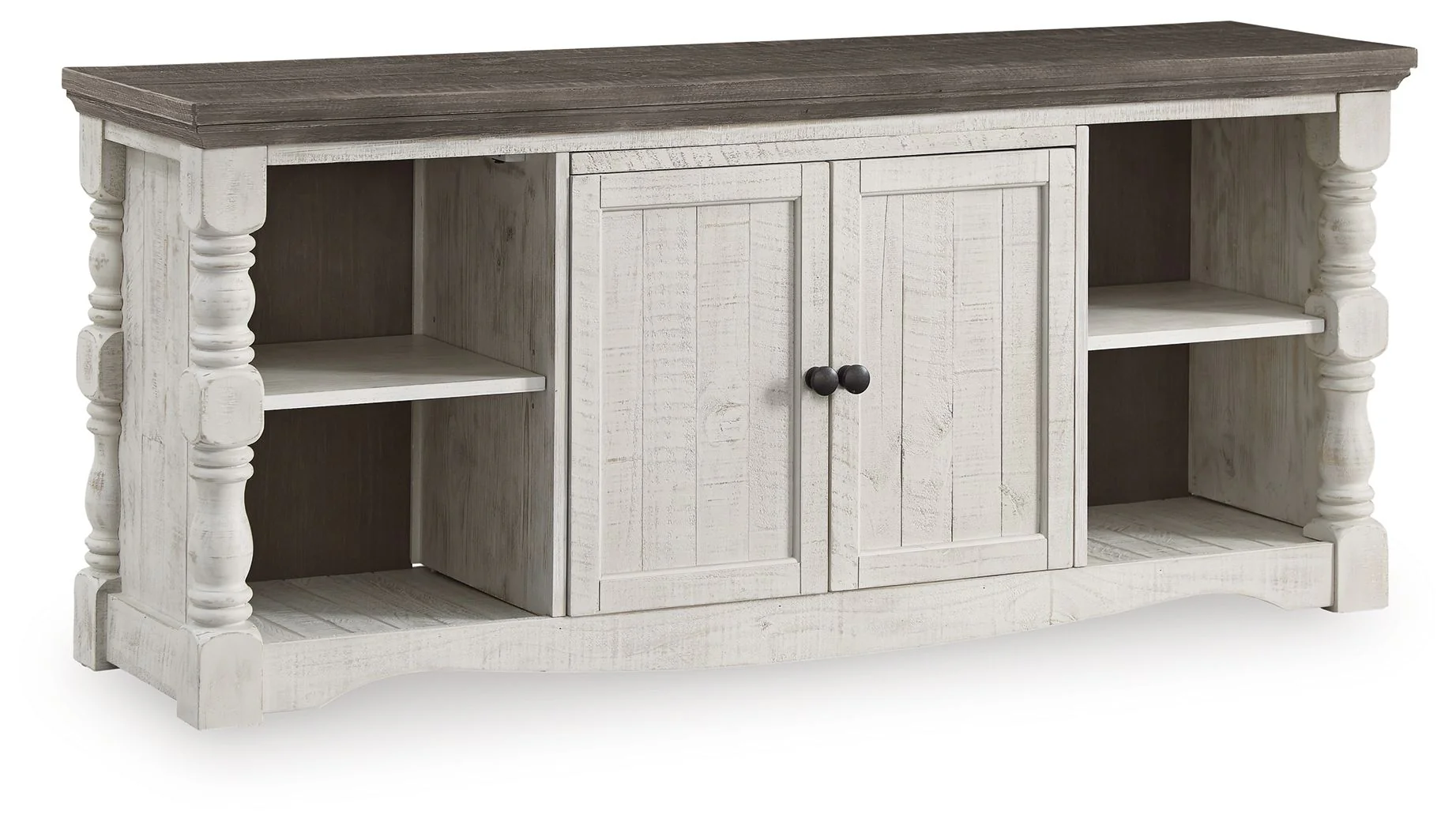 Havalance – Extra Large TV Stand – 2 Doors – Brown / Beige