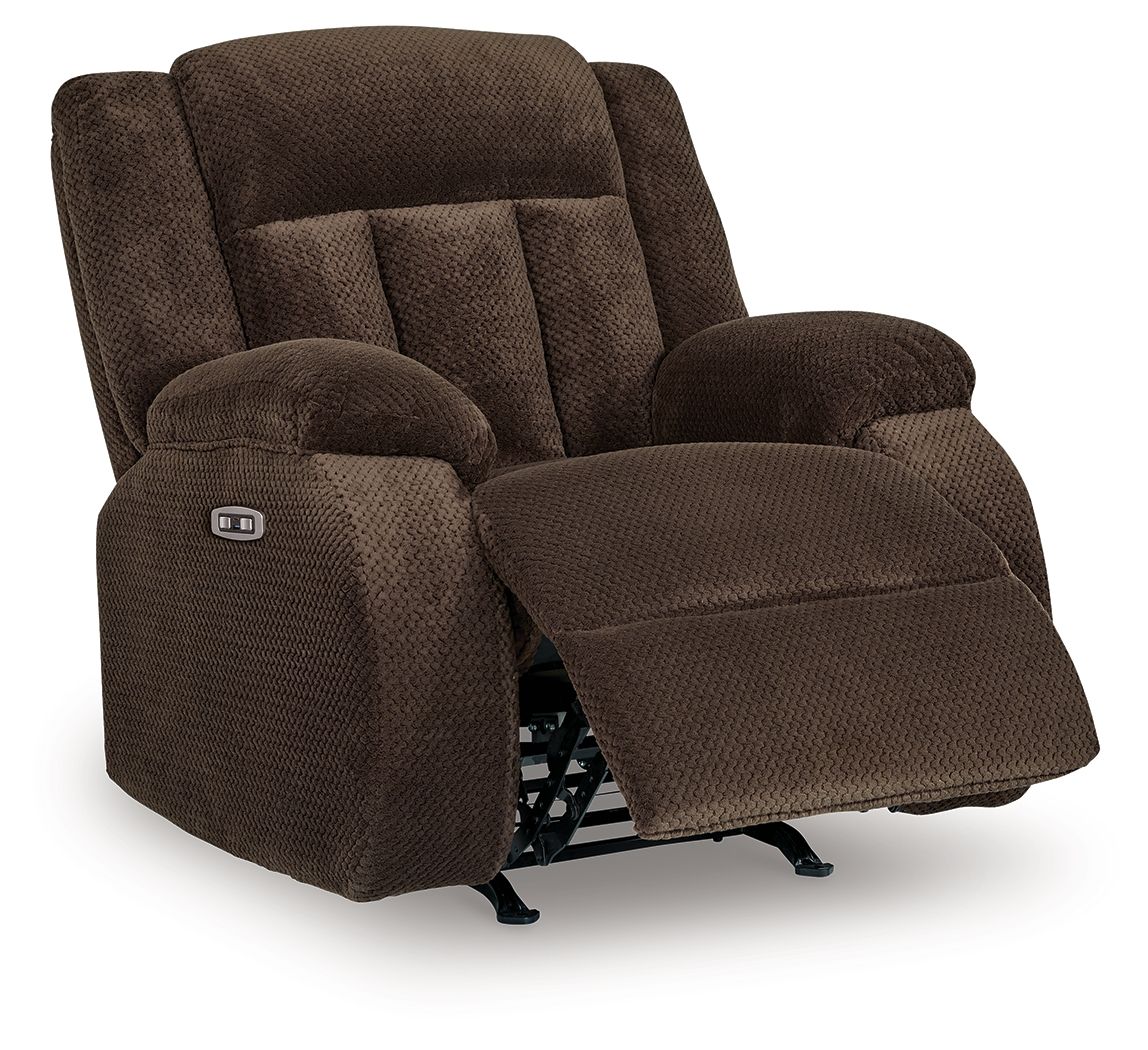 Free Wake - Power Rocker Recliner - Chocolate - Image 3