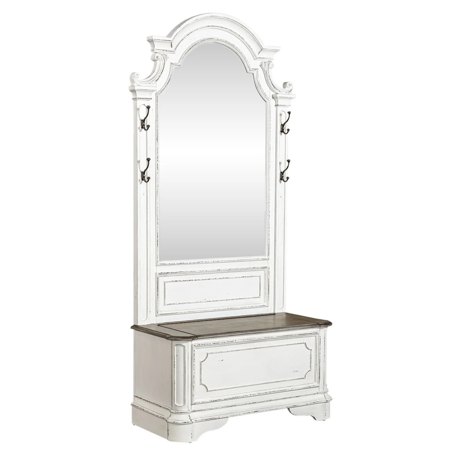 Magnolia Manor - 2 Piece Hall Tree - Antique White - Image 2