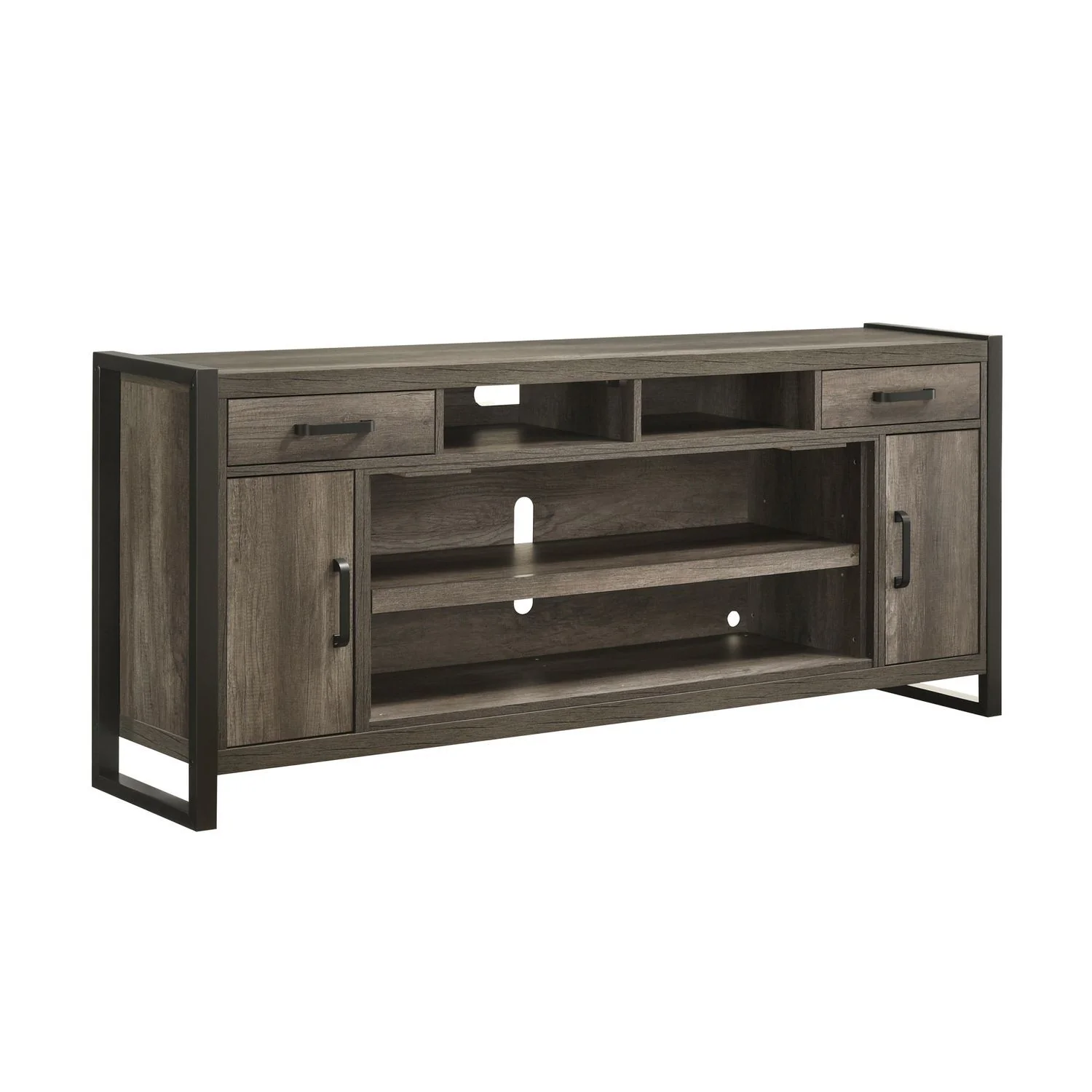 Fireplace TV Consoles - 78" Fireplace TV Console FTS - Brown - Image 2