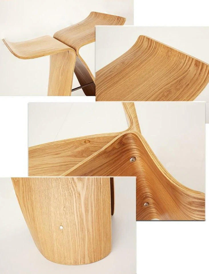 Walnut High Quality Butterfly Stool - Image 2