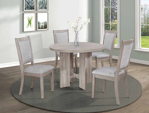 Amara 5-PK Rd Dining Set Drift Wood