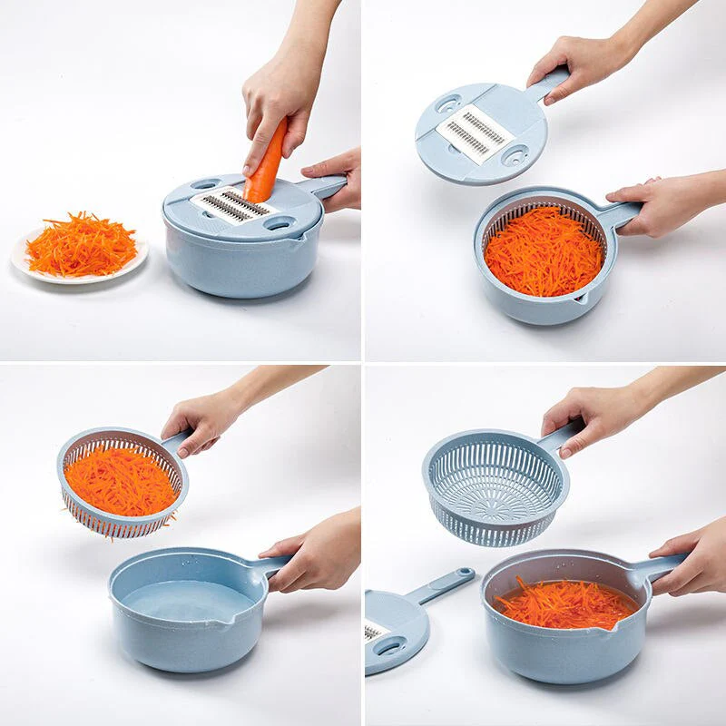 11pcs Multifunctional Stainless Steel Vegetable Slicer Kit - Image 3