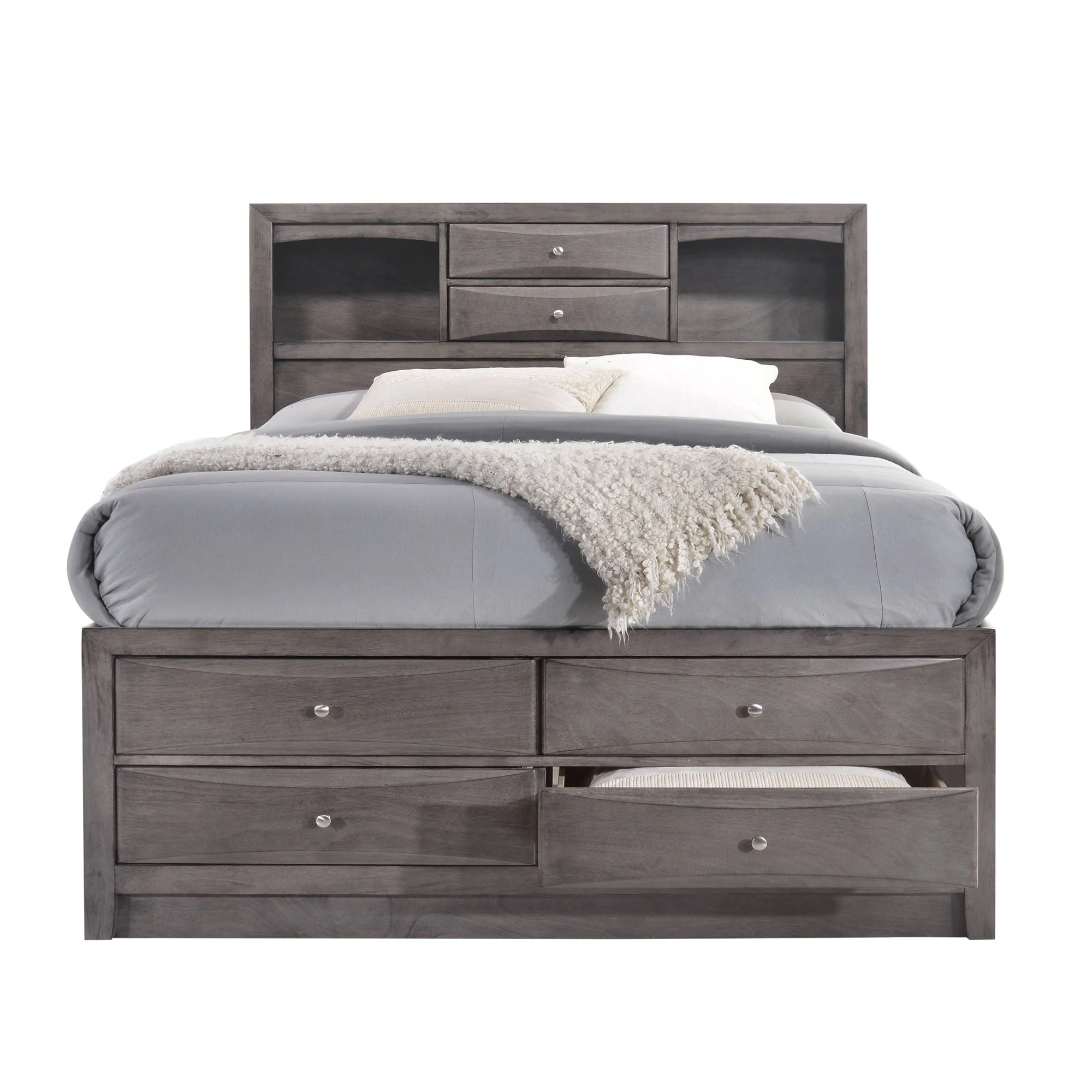 Emily - Storage Bed - Weathered Gray - Image 3