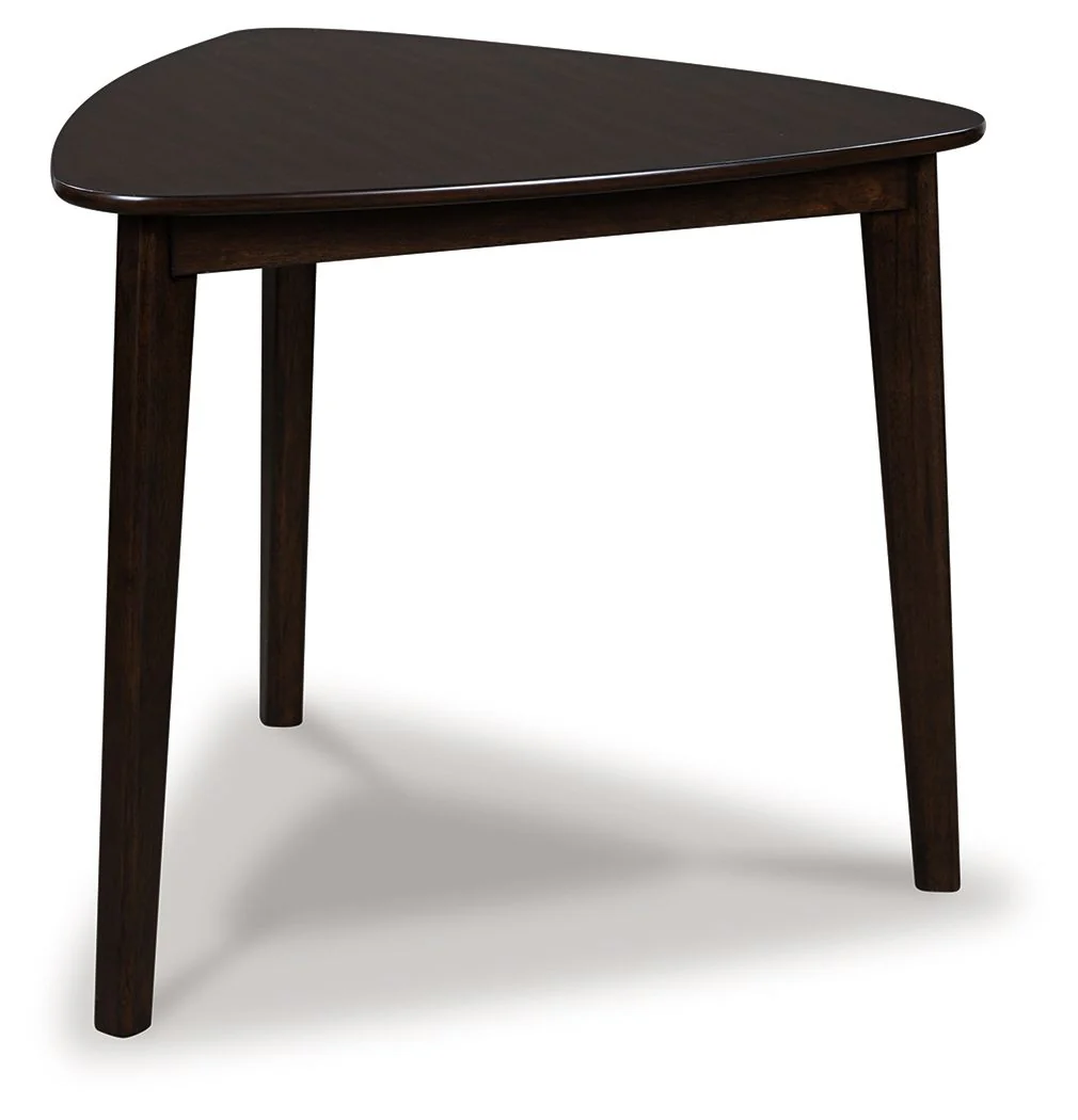 Mallenette - Triangle Dining Room Table - Merlot - Image 1