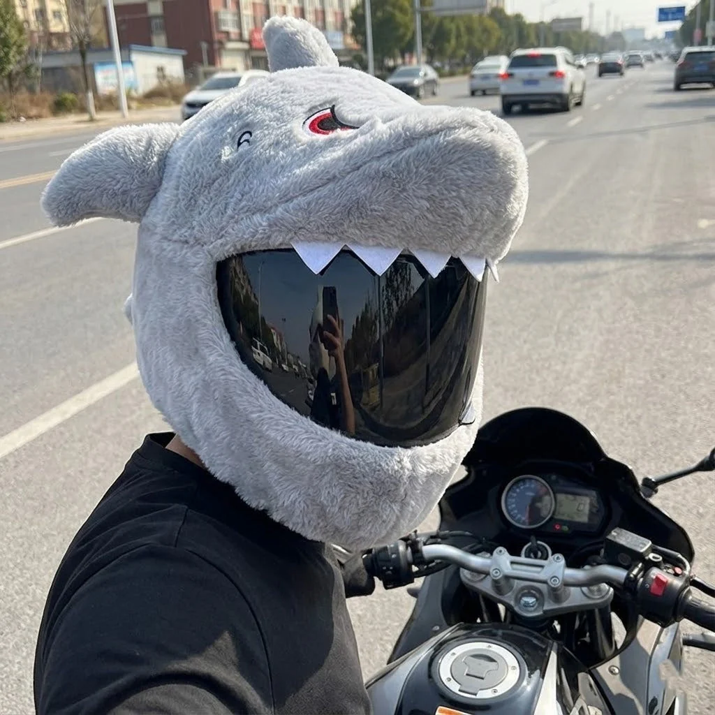 Fluffy Animals Funny Helmet Covers - Image 2
