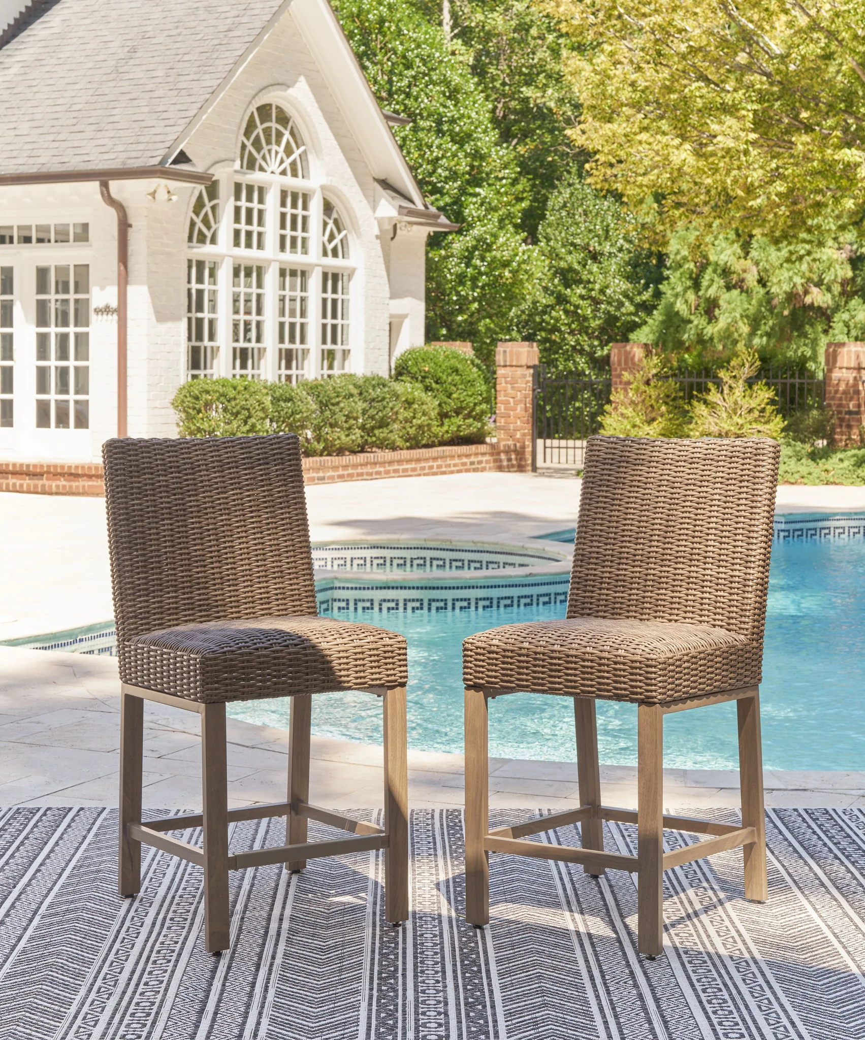 Walton Bridge - Barstool (Set of 2) - Driftwood - Image 2