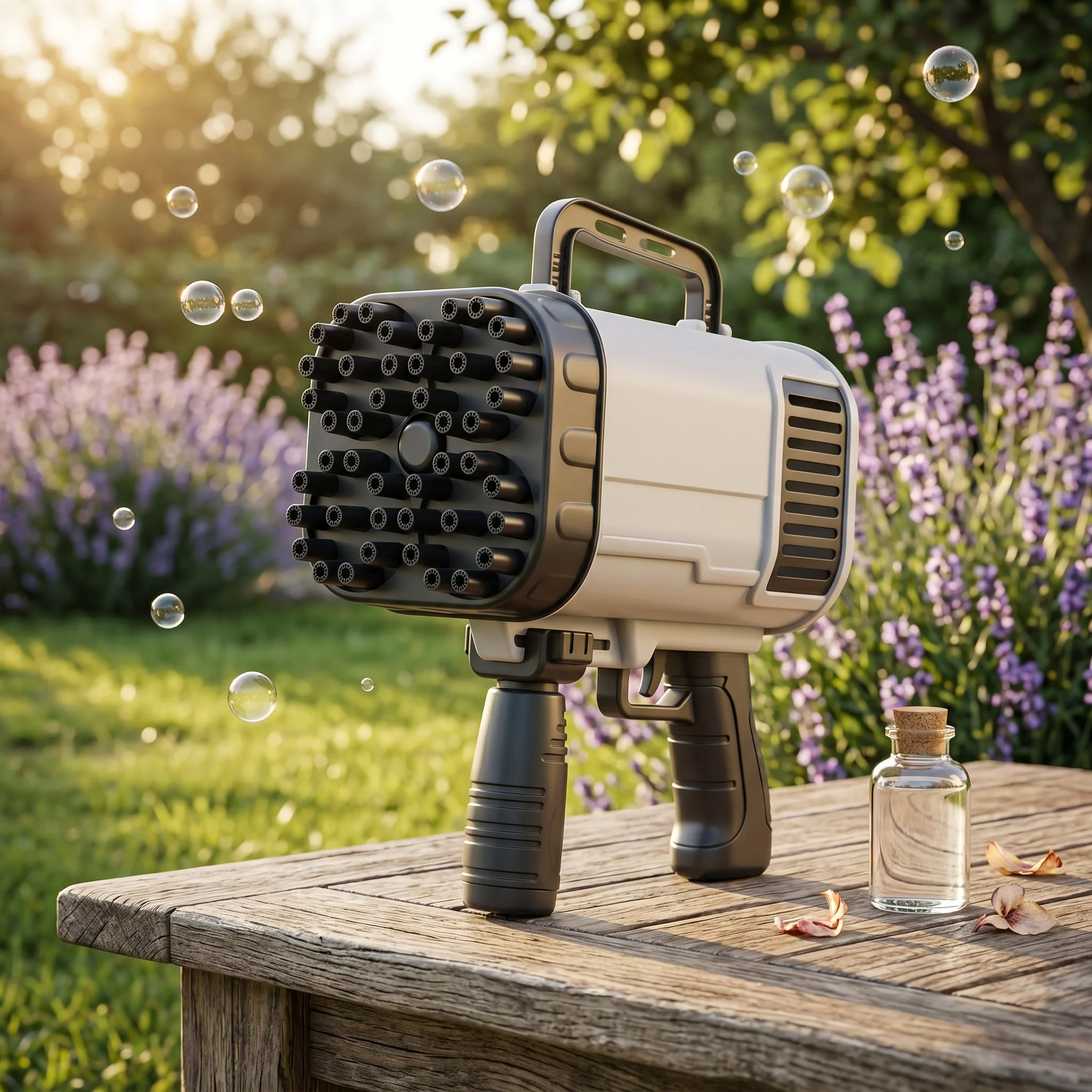 Automatic Flashing Rocket Launcher Bubble Gun - Image 3