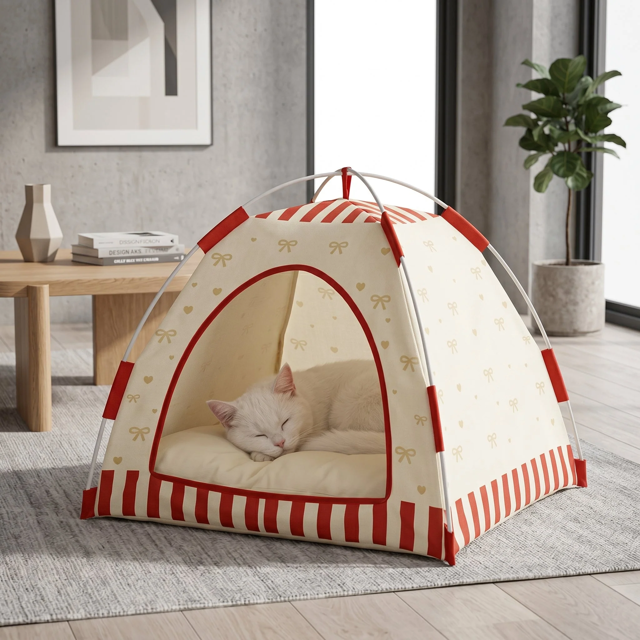 Cute Print Indoor Pet Tent Bed House - Image 3