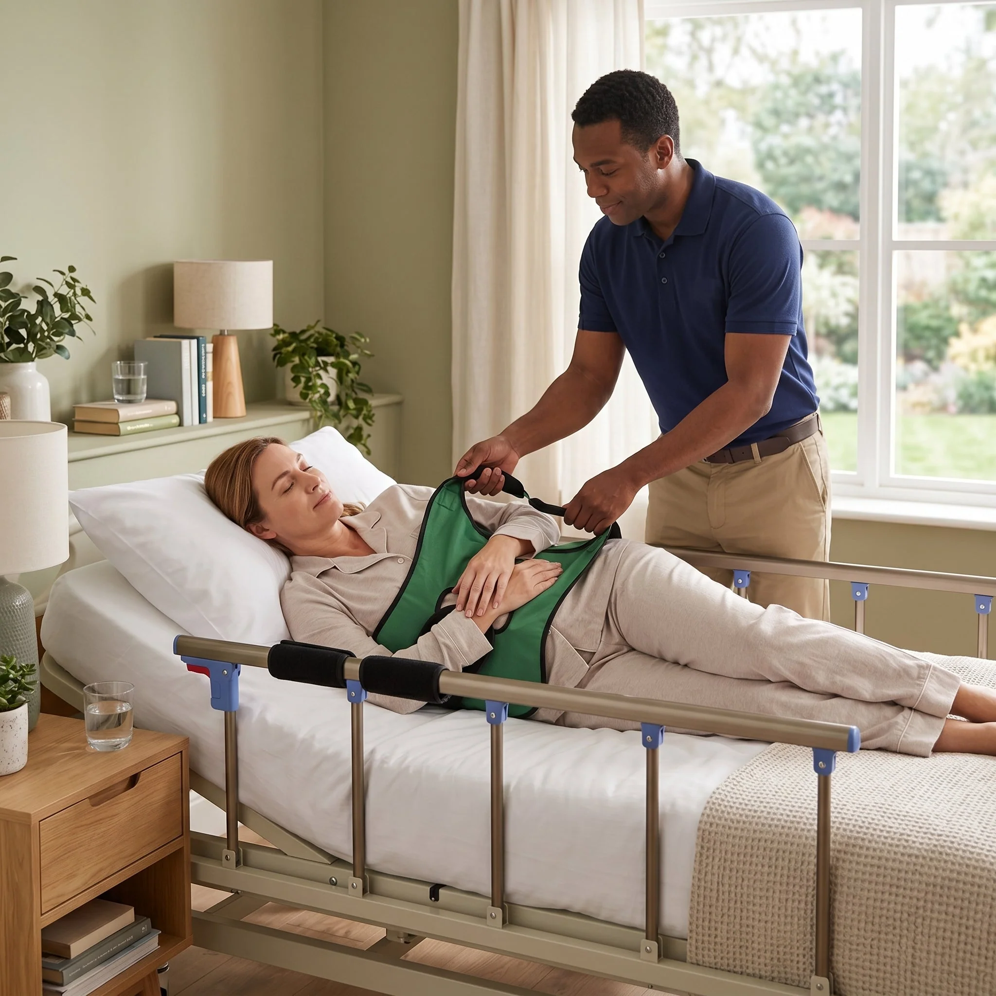 Elderly Bed Care Turnover Shift Belt Pad - Image 2