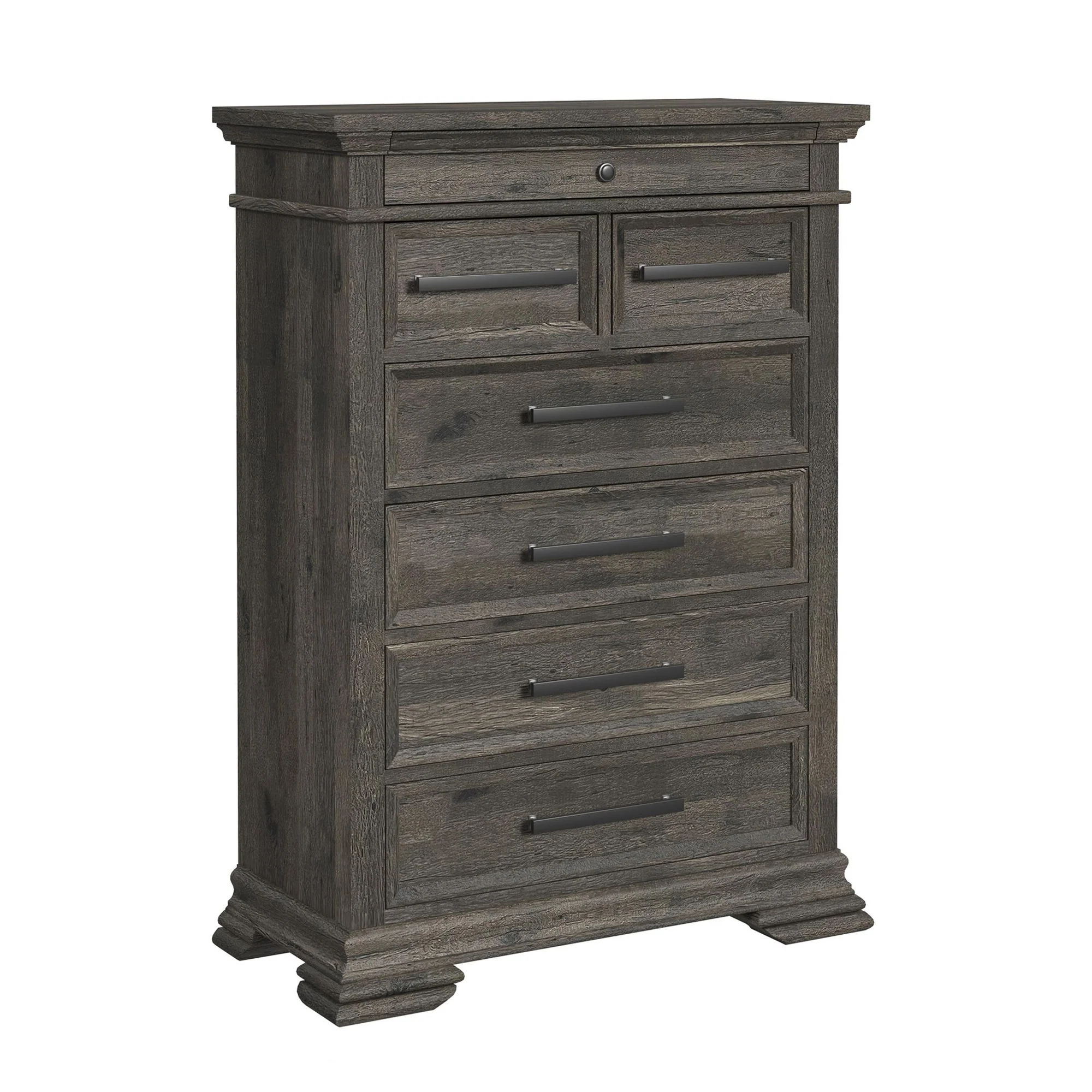 Park Ridge - 6-Drawer Chest - Charcoal - Image 1