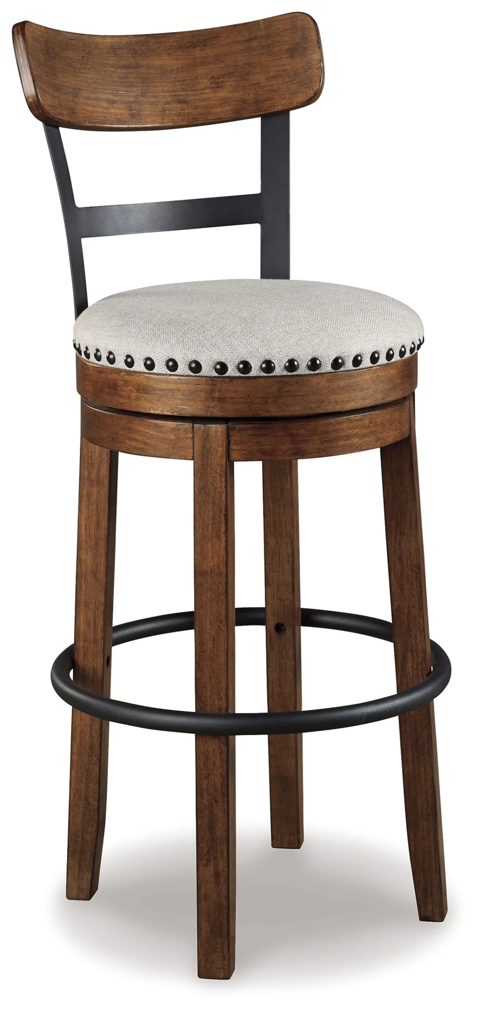 Valebeck – Tall Upholstered Swivel Barstool