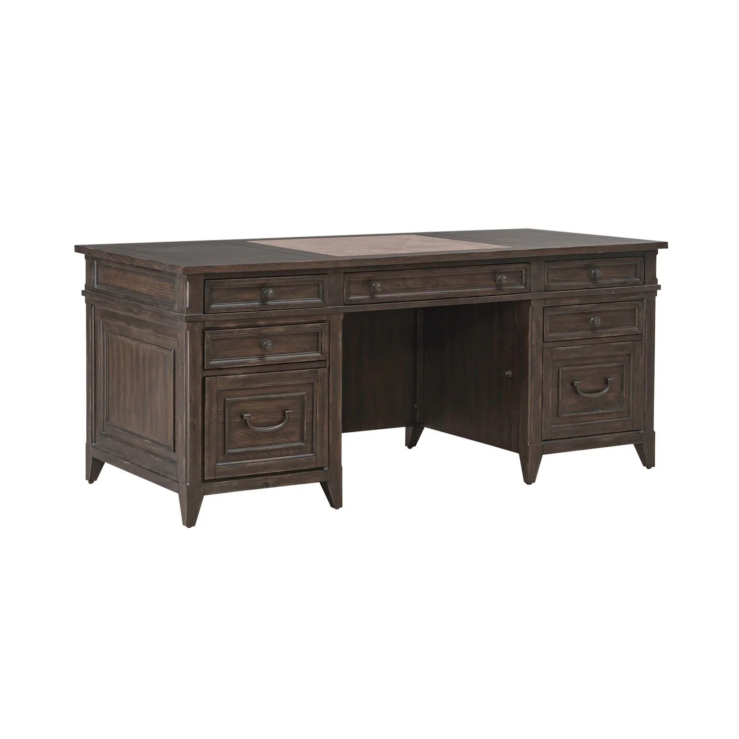 Paradise Valley - Executive Desk - Saddle Brown - Image 2