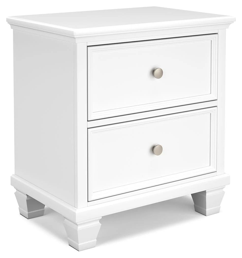 Fortman – Two Drawer Night Stand – White