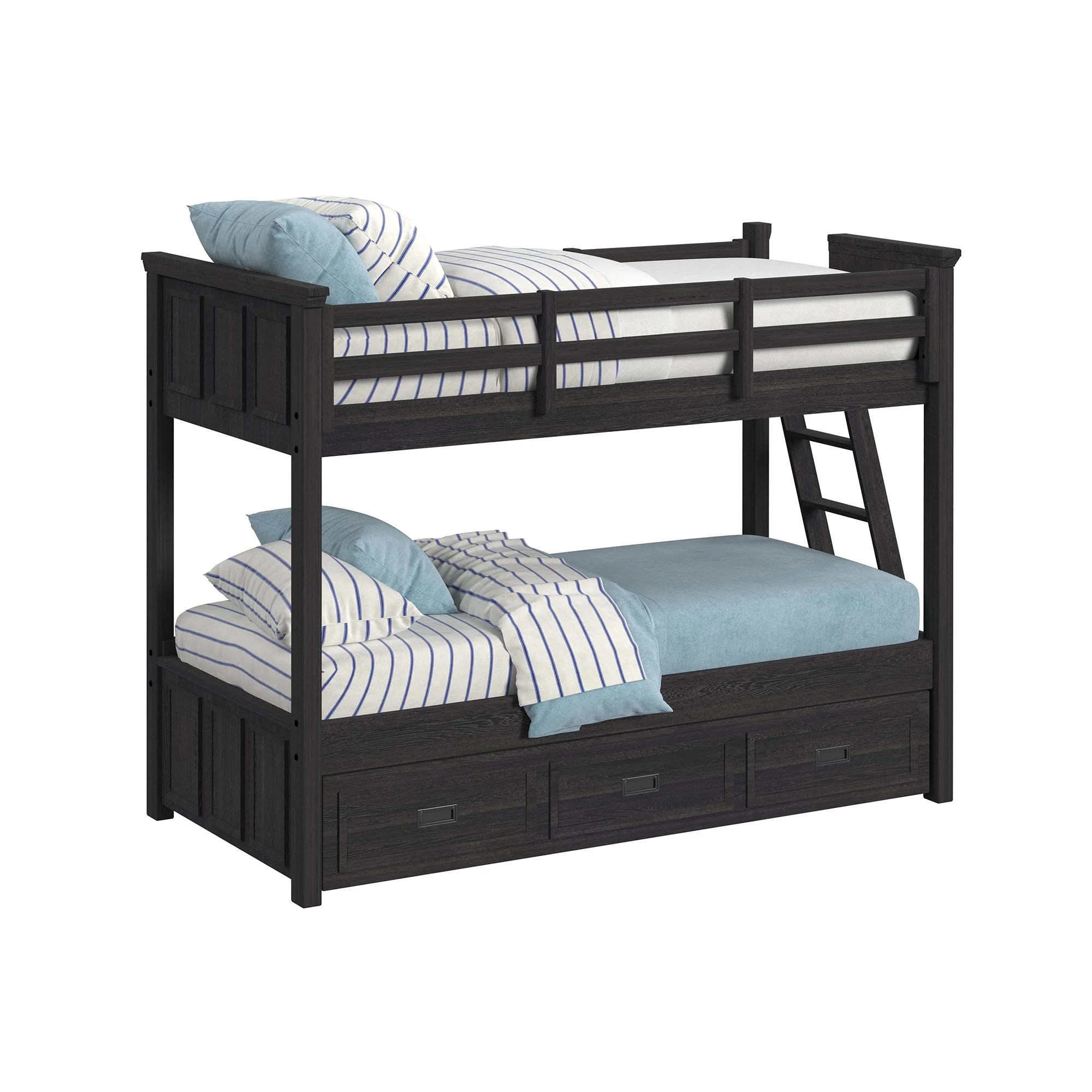 Hampton Kids - Bunk With Ladder And Trundle - Image 2