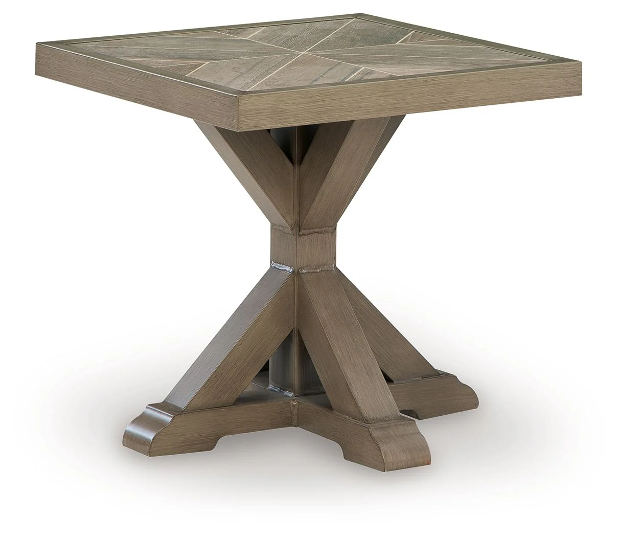 Laguna Heights - Square End Table - Beige - Image 1