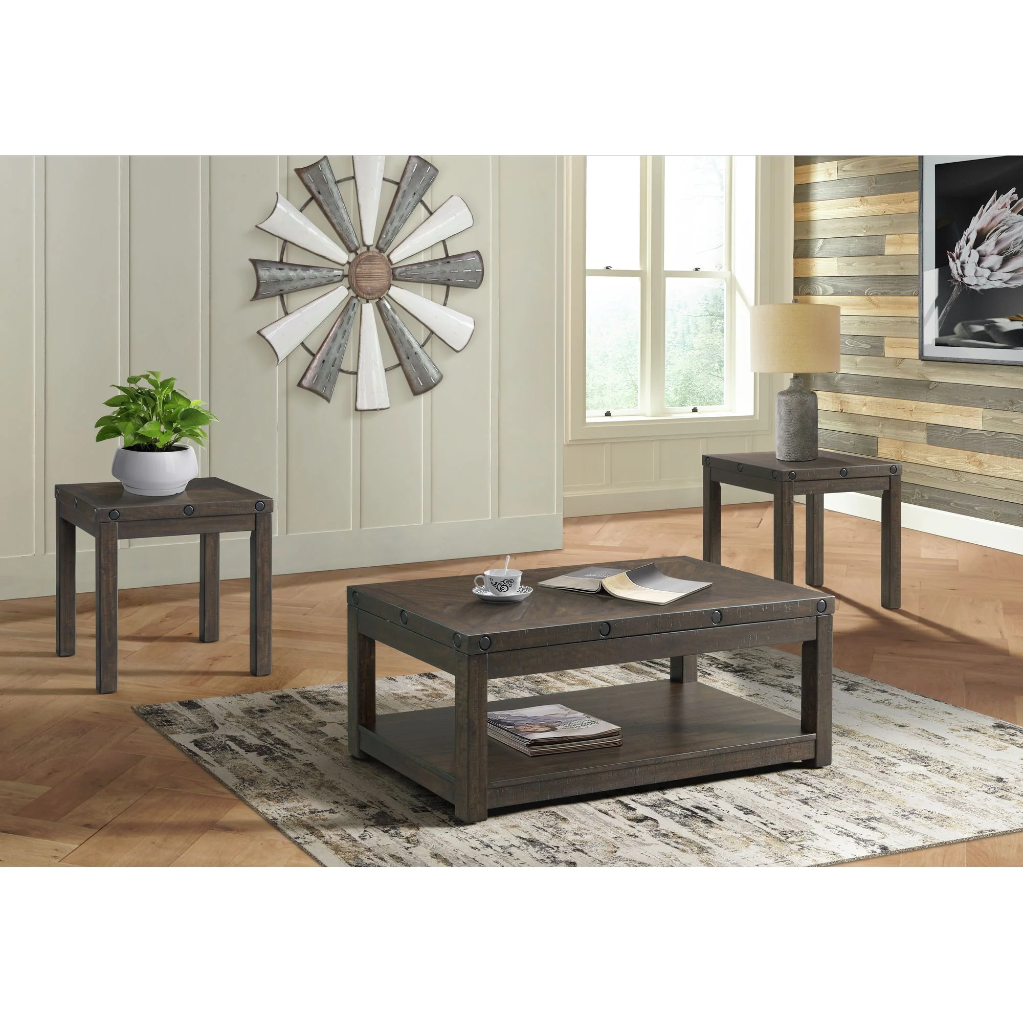 Colorado - Occasional End Table With Usb/Power - Charcoal - Image 2