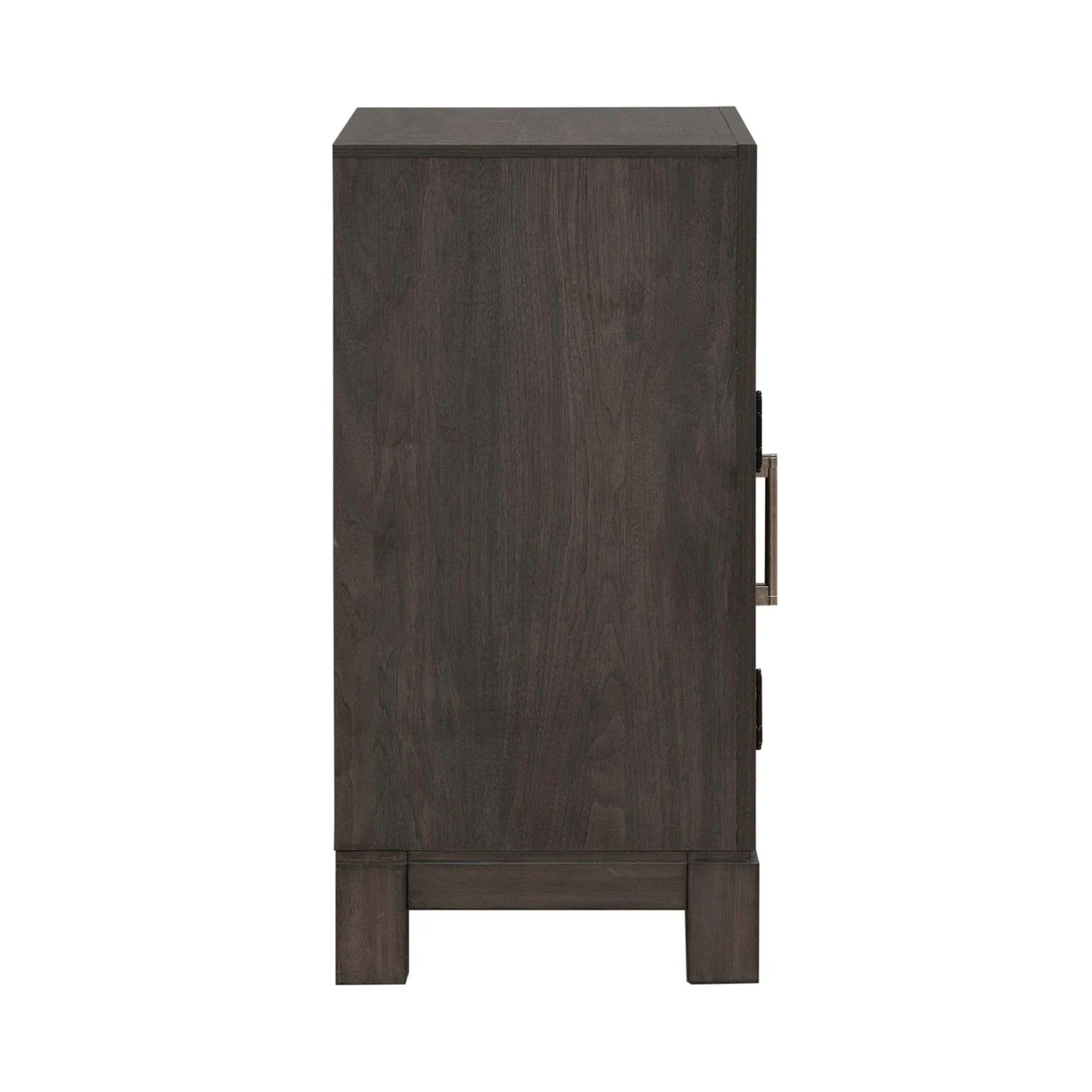 Modern Edge - Bedside Chest With Charging Station - Caffe - Image 2