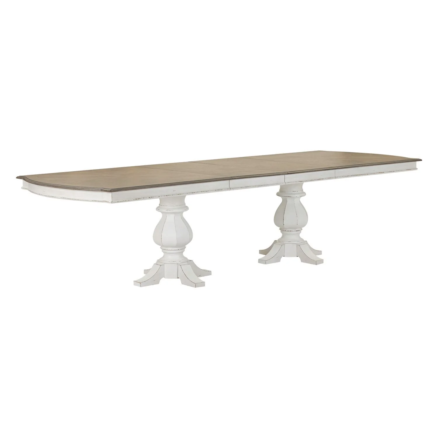 Magnolia Manor - Double Pedestal Table - Antique White - Image 2