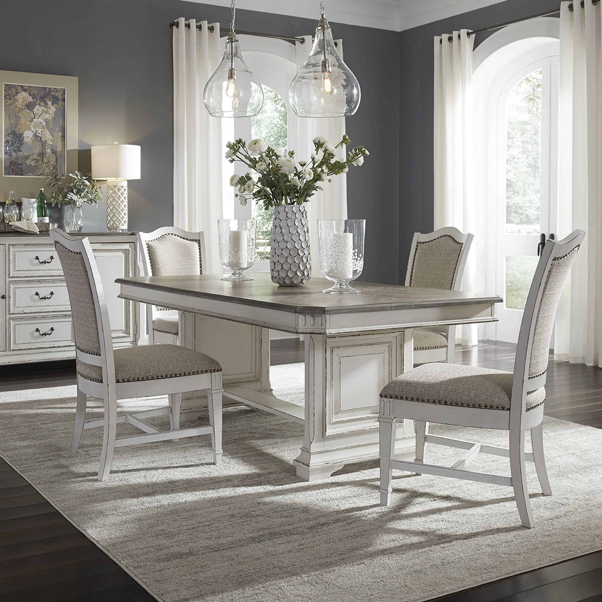 Abbey Park - Trestle Table Set - Image 1