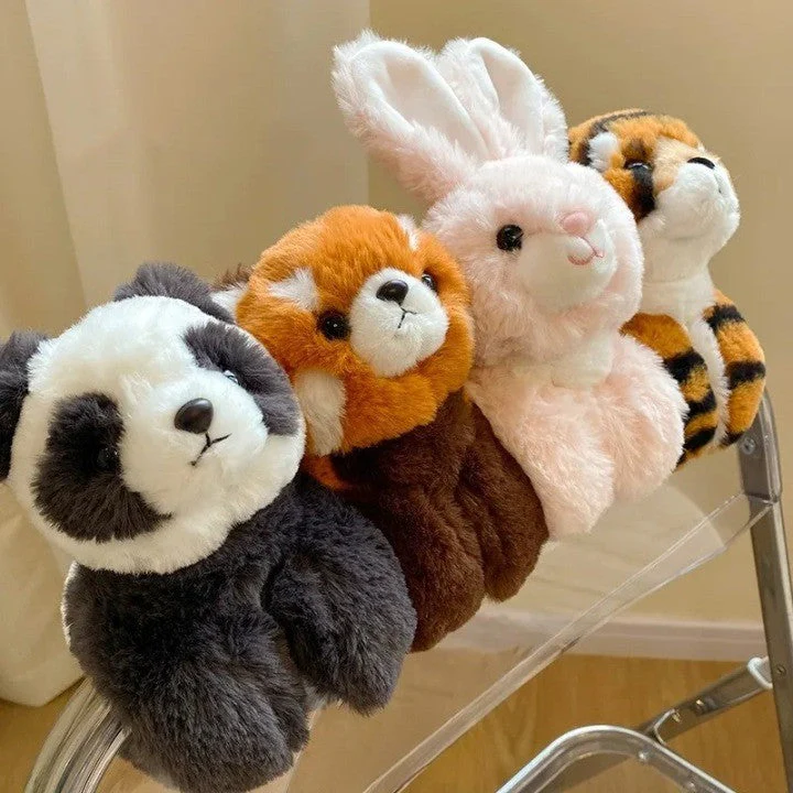 Mini Plush Animals Snap Cute Wristband - Image 1