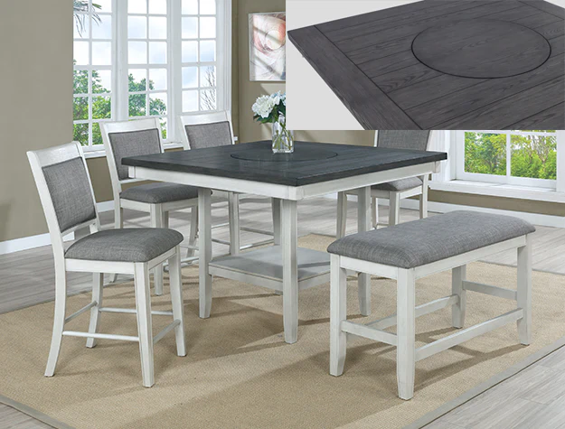 Fulton Counter Height – Chalk Grey