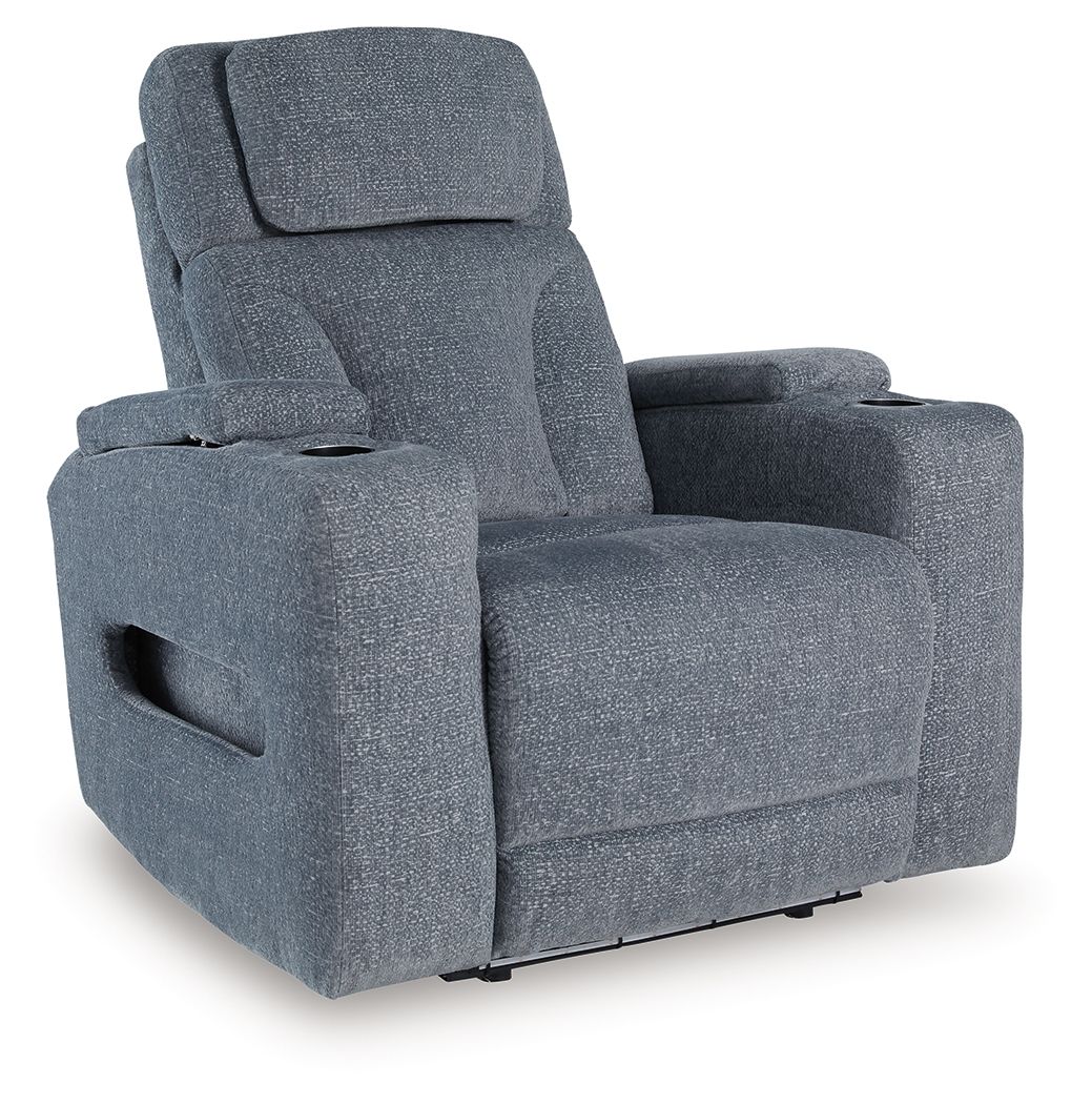 Studio Cave - Power Recliner - Steel - Image 1