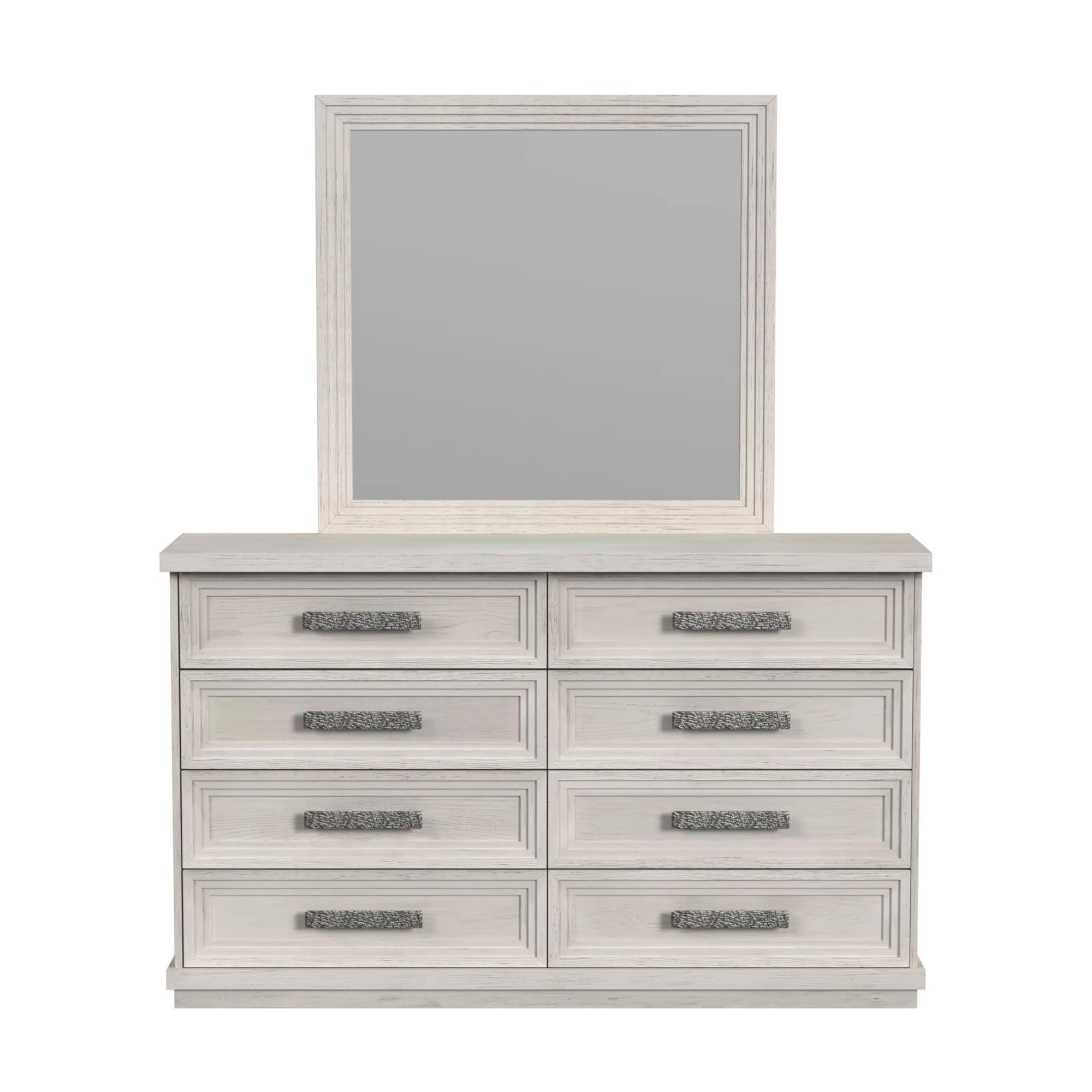 Avalanche - Dresser And Mirror Set - Antique White - Image 2