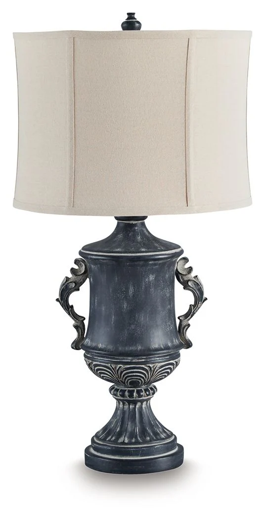 Morvanford - Poly Table Lamp - Antique Black - Image 1