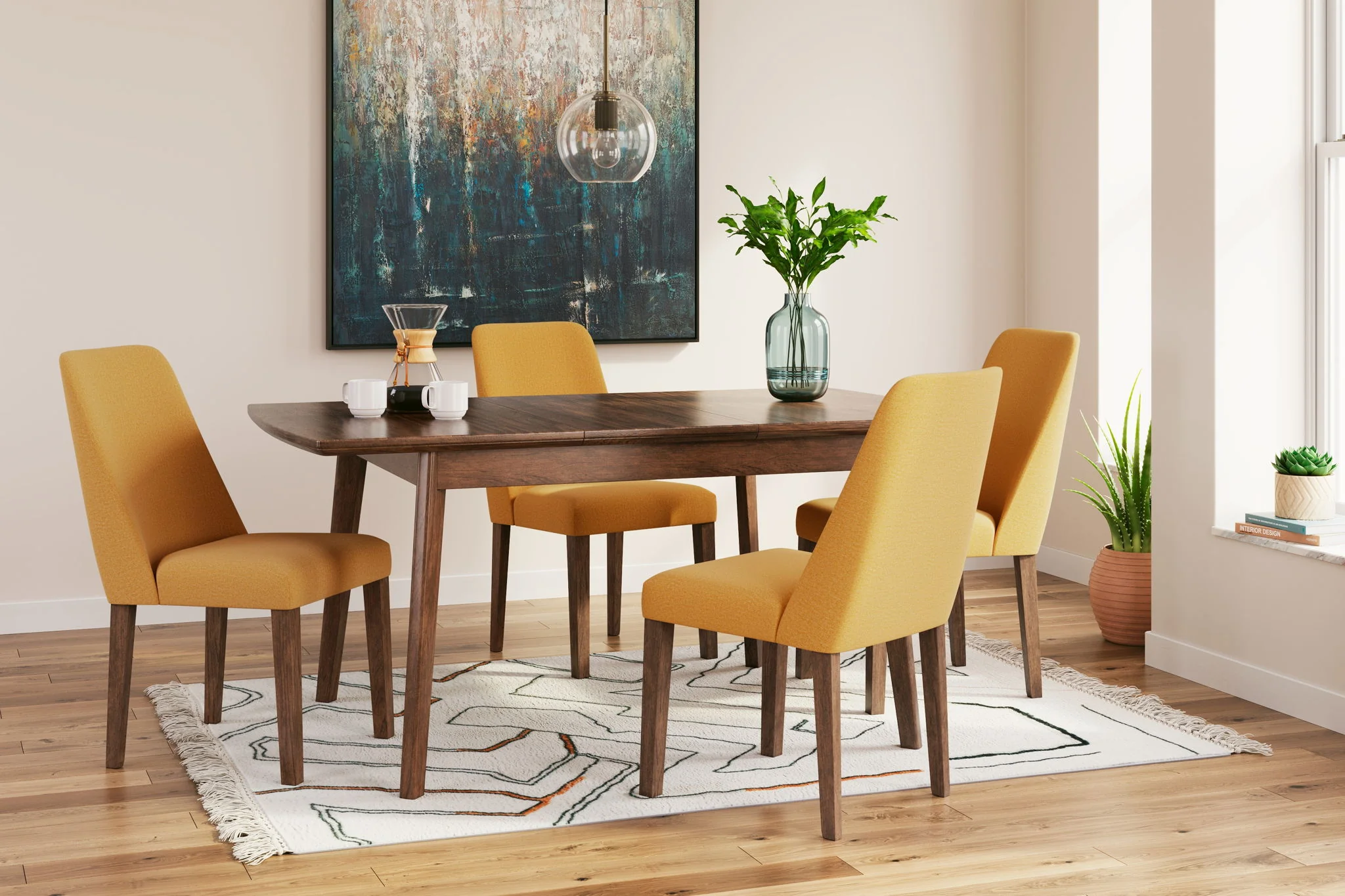 Lyncott - Butterfly Extension Table Set - Image 2