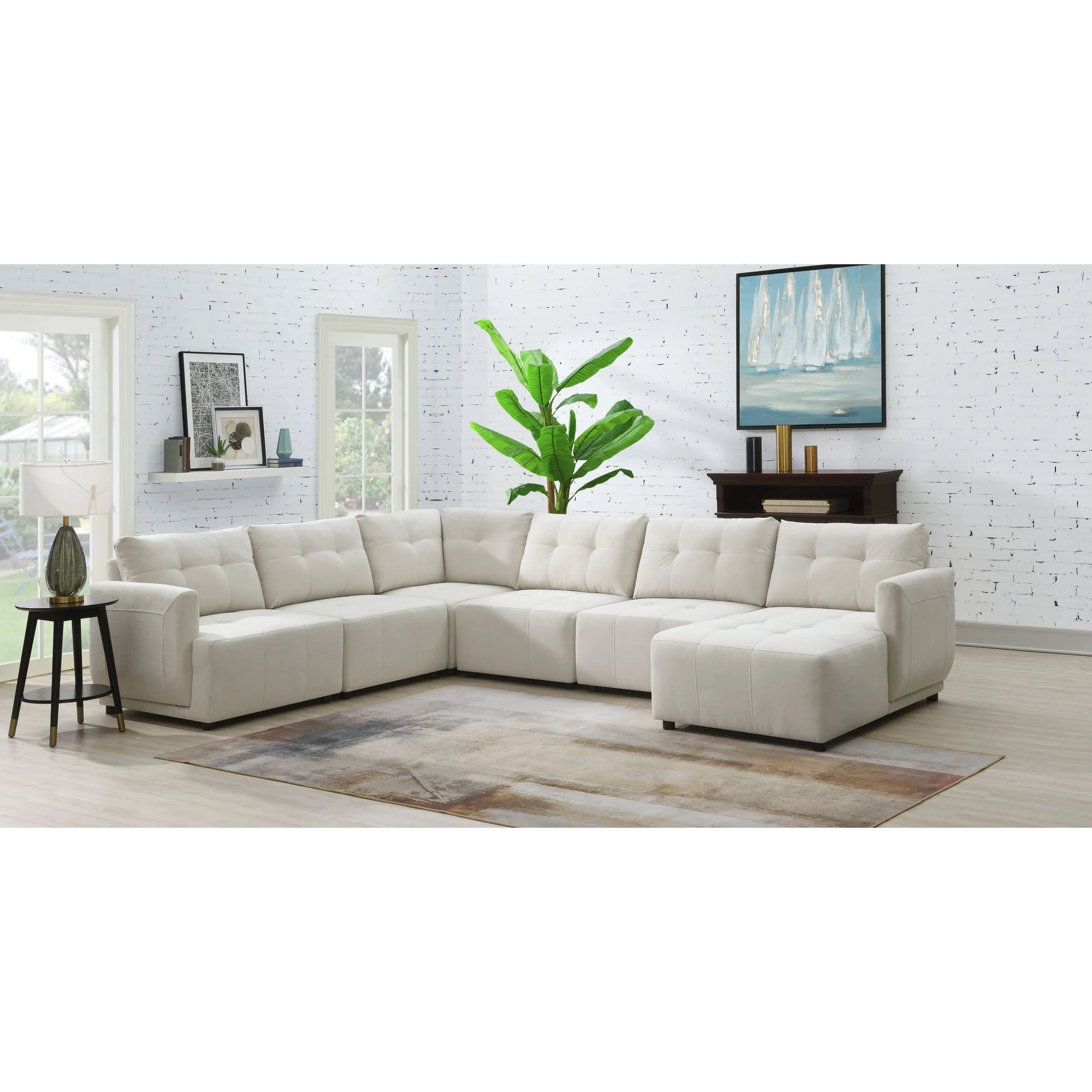 Armani - Modular LSF Chair, No Pillow (Ista3 Packaging) - Columbia Natural - Image 2