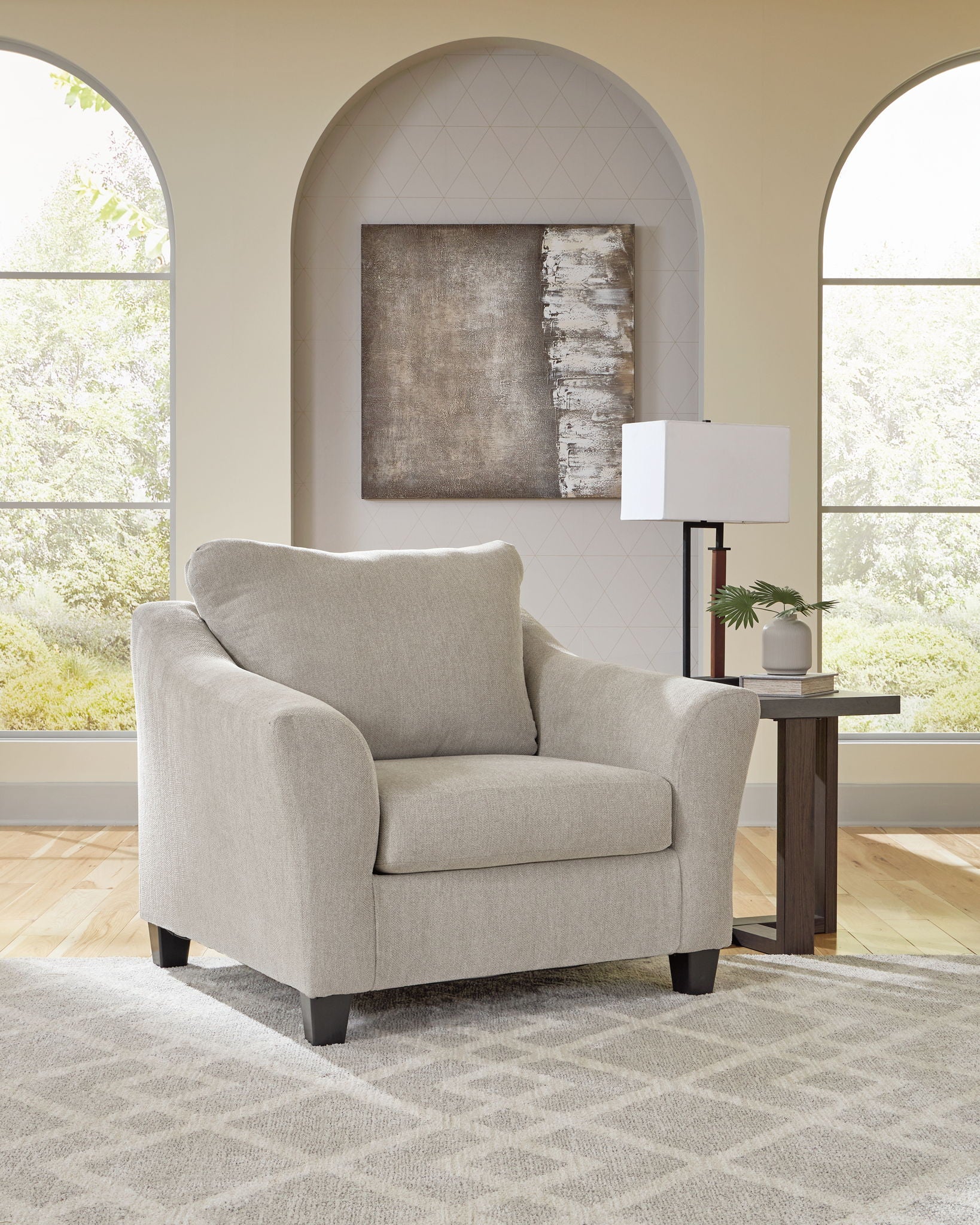 Willarae - 2 Pc. - Chair And A Half, Ottoman - Taupe - Image 2