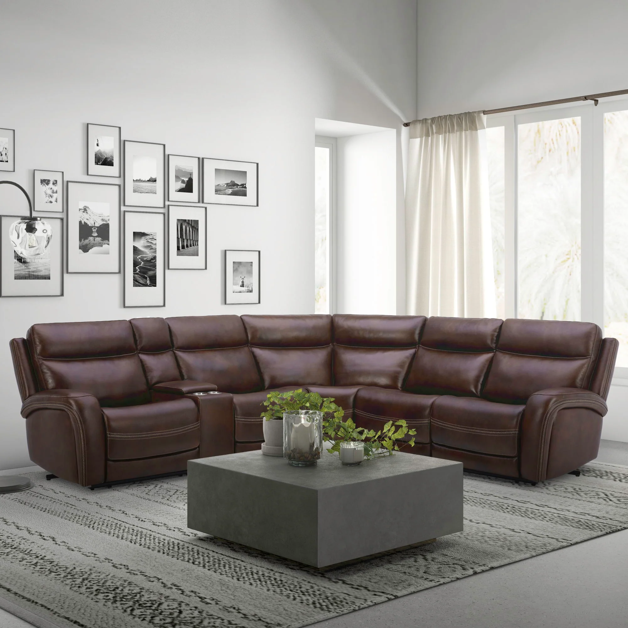 Blair – 6 Piece Sectional – Cognac
