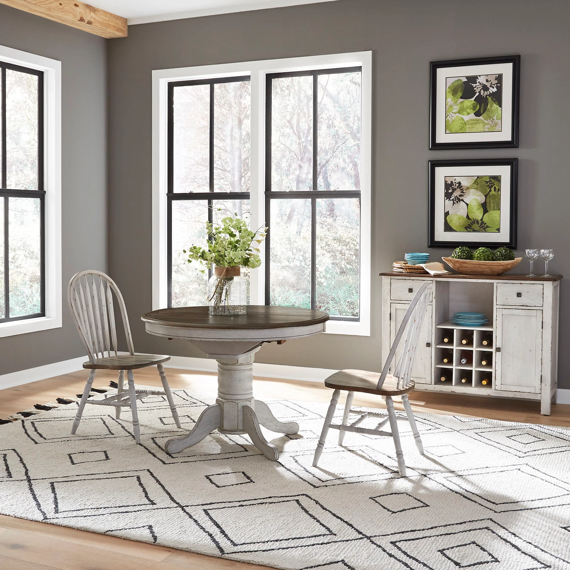 Carolina Crossing - Pedestal Table Set - Image 2