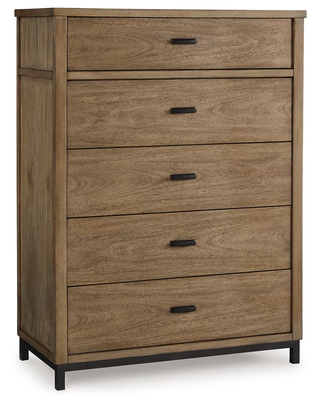 Tomtyn - Five Drawer Chest - Light Brown - Image 1