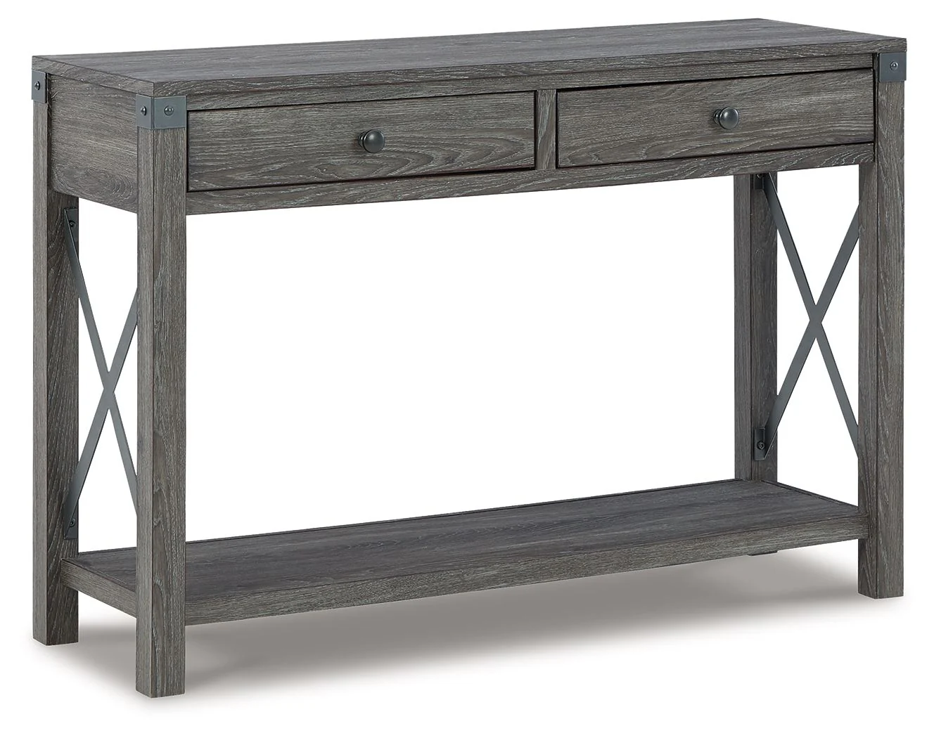 Freedan – Console Sofa Table – Grayish Brown