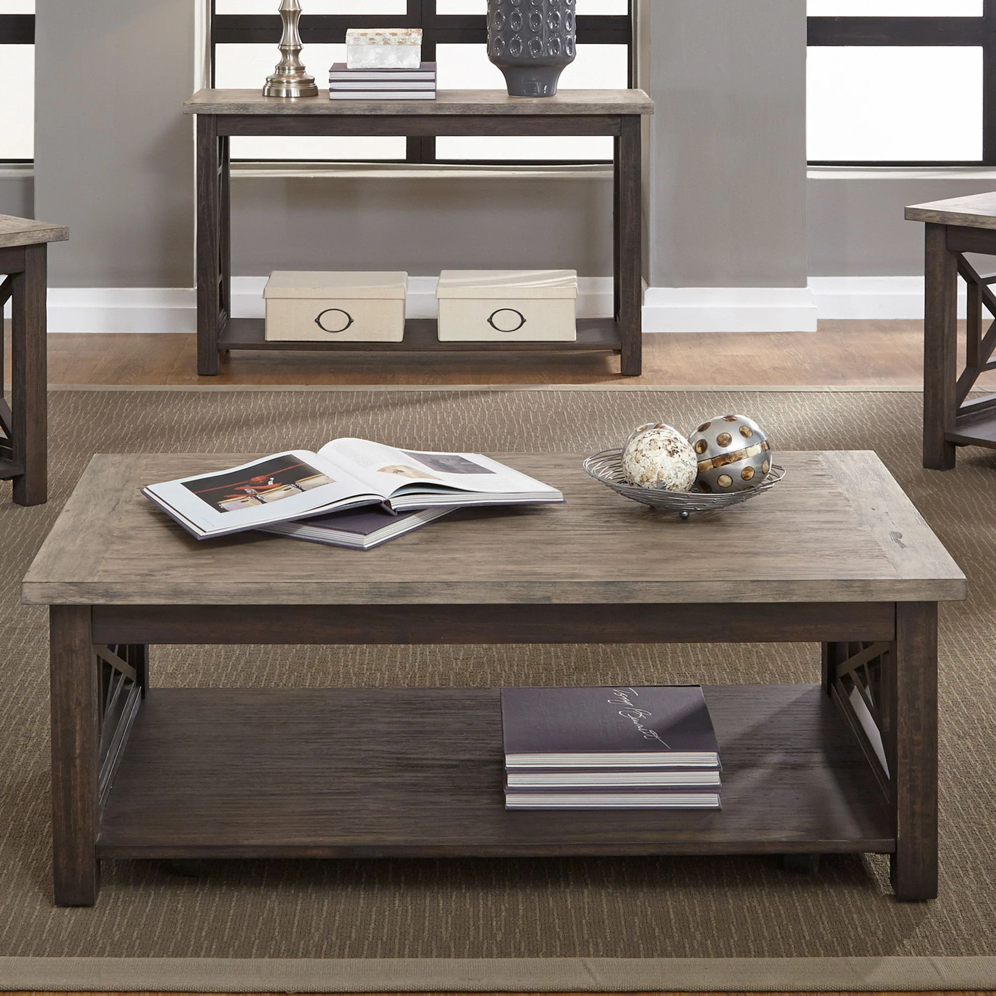 Heatherbrook - Cocktail Table - Charcoal & Ash - Image 3