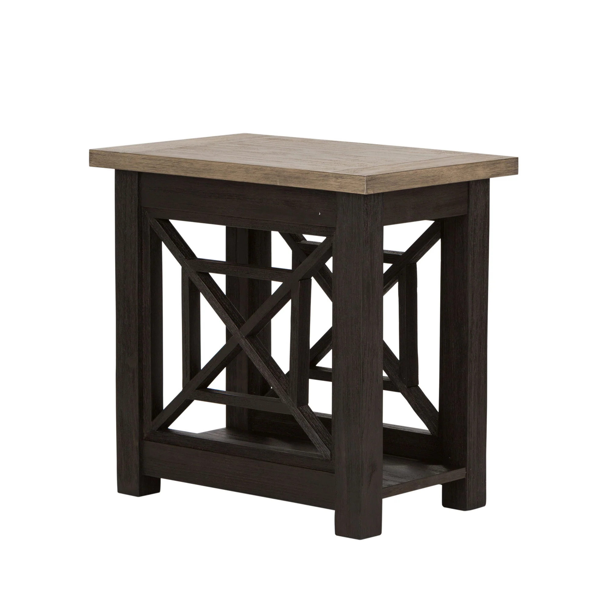 Heatherbrook - Chair Side Table - Charcoal & Ash - Image 2