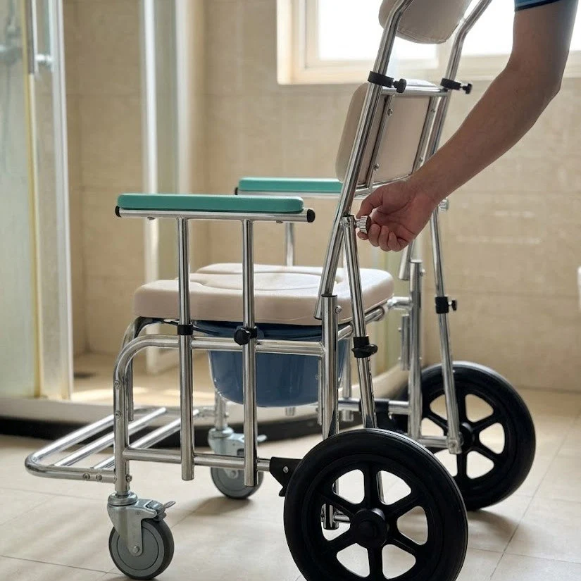 Safe Seat Adjustable Shower Patient Transport Chair - Image 3