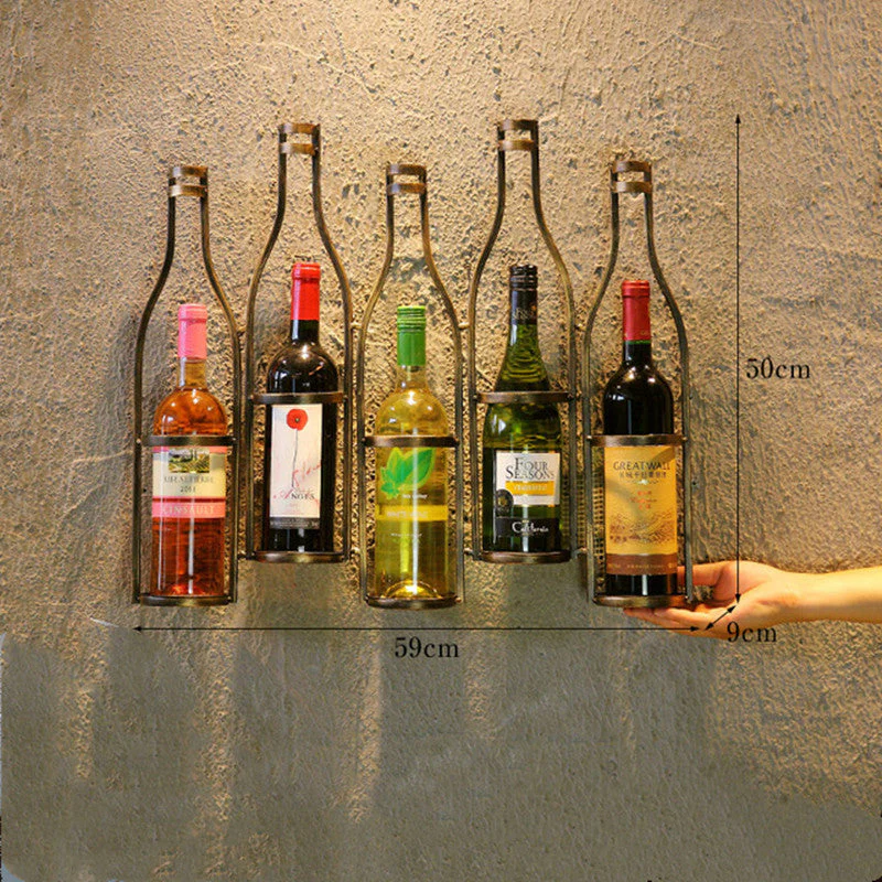 Iron Hang Wine Rack - Image 2