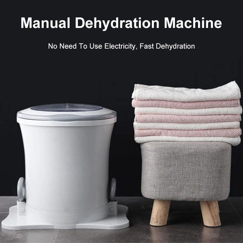 Compact Dry Manual Electric-free Dehydrator Washing Machine - Image 2